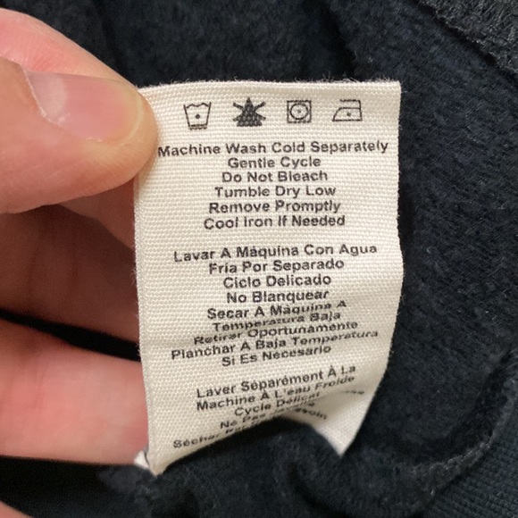 Ugg black cowl neck top with drawstring - Picture 7 of 7